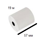 Стрічка касова 57 мм 19 м ТОРГСЕРВІС